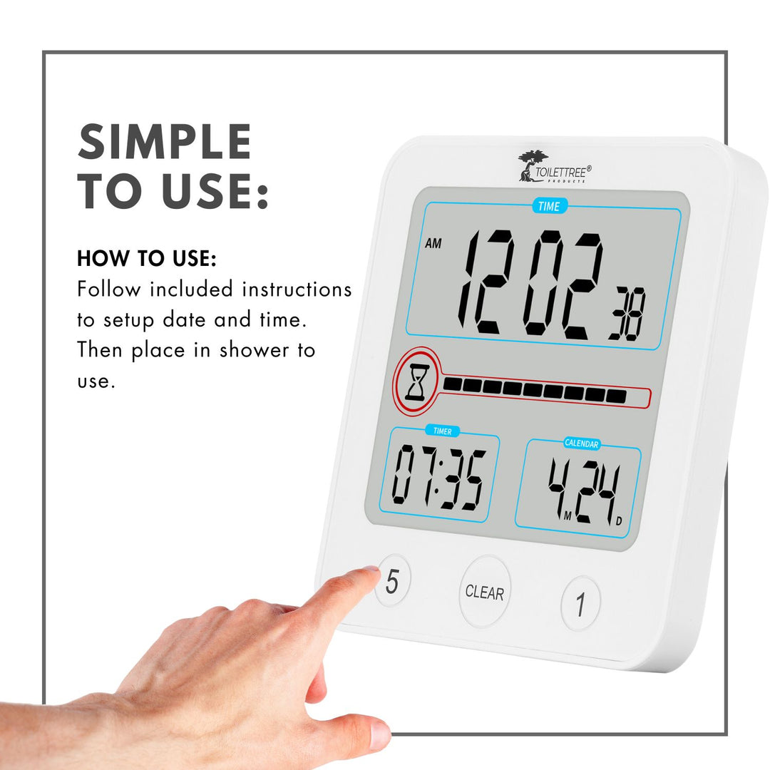 Waterproof Bathroom Shower Clock