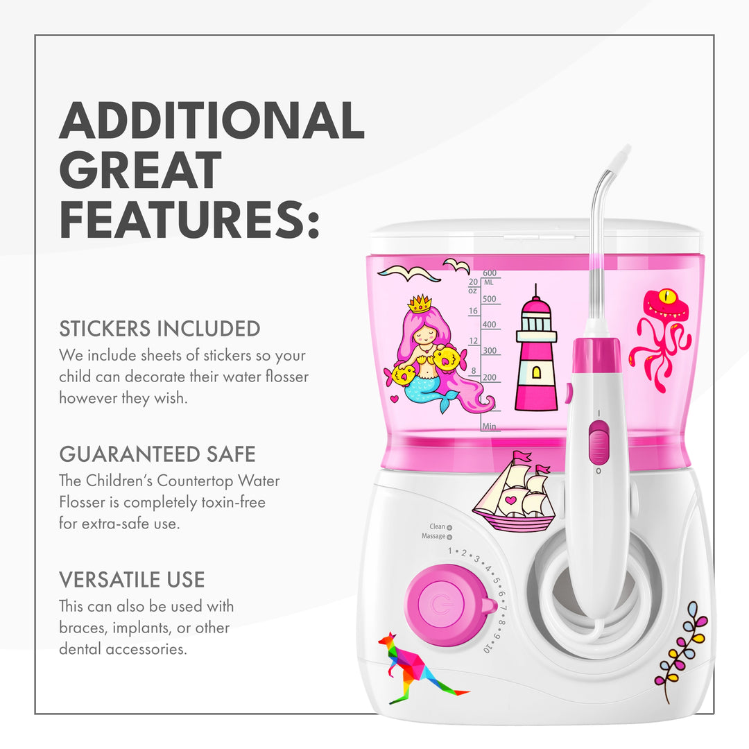 Children's Countertop Water Flosser + Toothbrush Bundle