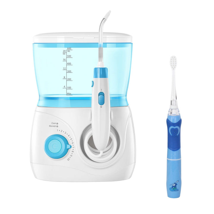 Children's Countertop Water Flosser + Toothbrush Bundle