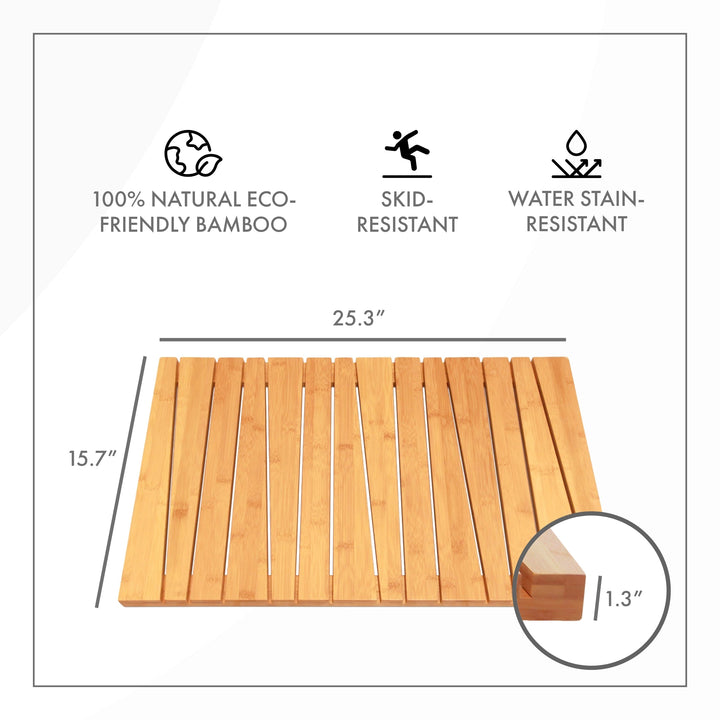 ToiletTree Bamboo Bath Mat