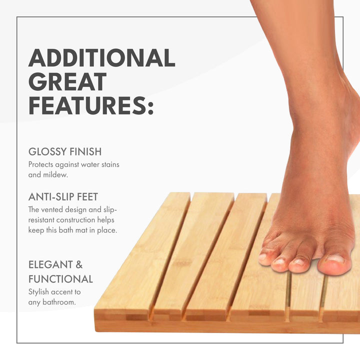 ToiletTree Bamboo Bath Mat