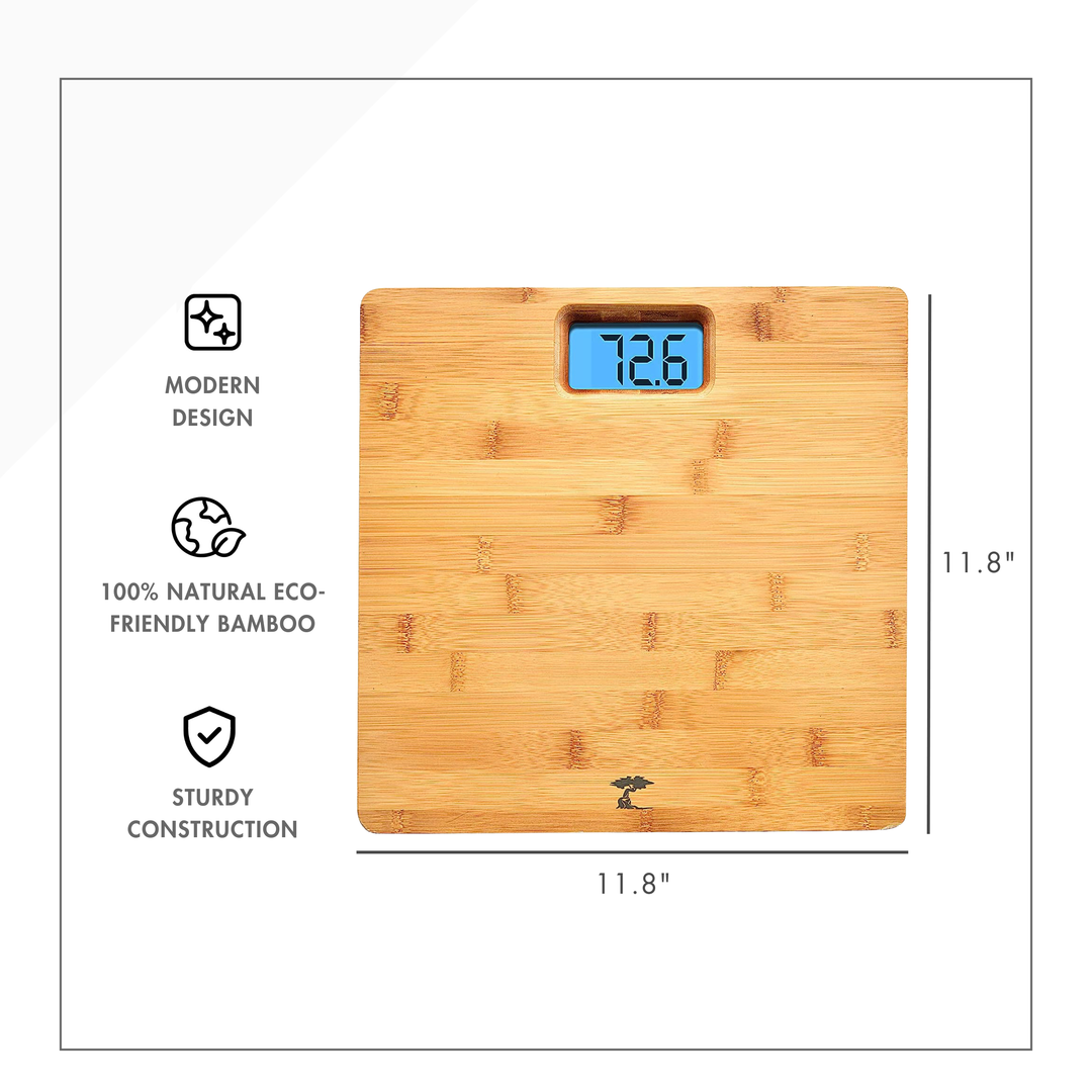ToiletTree Bamboo Bathroom Scale