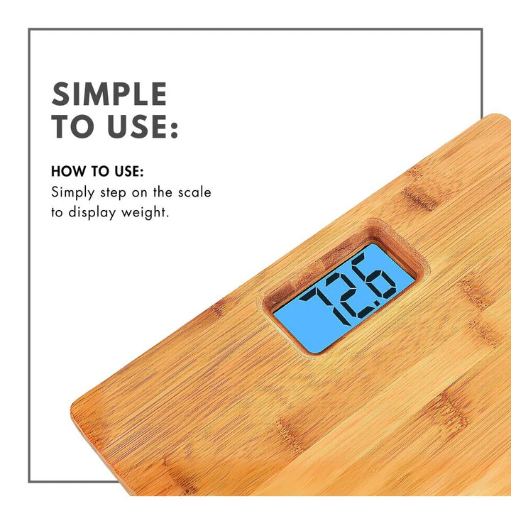 ToiletTree Bamboo Bathroom Scale