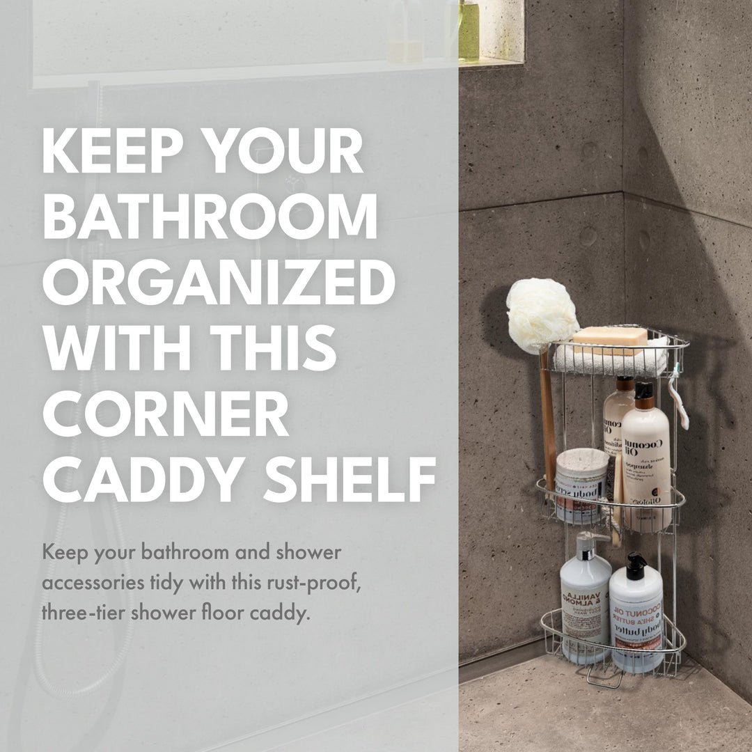 ToiletTree Stainless Steel Floor Shower Caddy