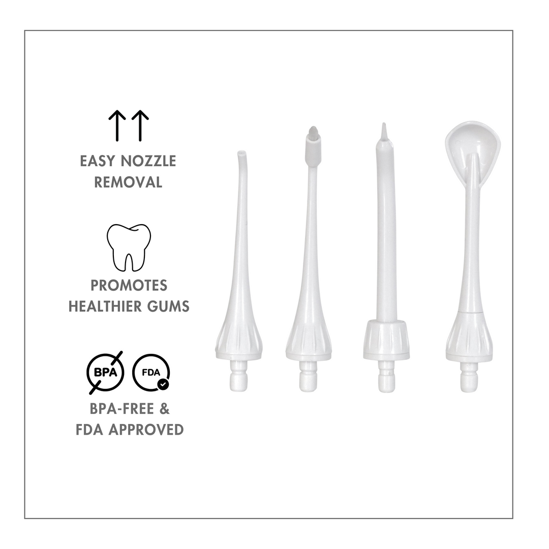 ToiletTree Water Flosser Replacement Tips - 4 Pack