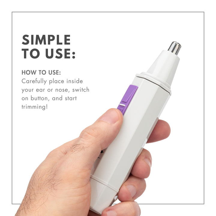 ToiletTree Womens Nose Hair Trimmer with LED Light